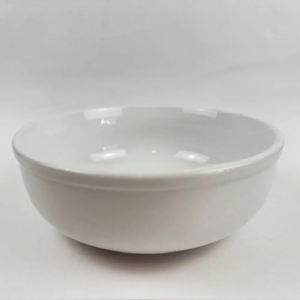 Crate and Barrel Cafeware Soup/Cereal Bowl White Porcelain 6 1/2